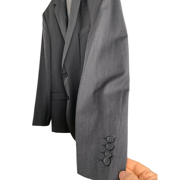 Joe Joseph Abboud Charcoal Wool Blend Mens Suit Seperate Jacket 42R 8904 EUC - Picture 7 of 9